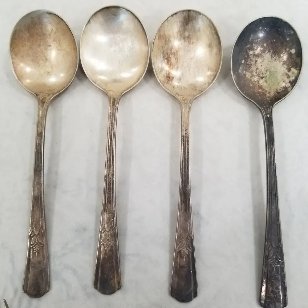 lot of 14 assorted pieces and makers silver plated flatware vintage